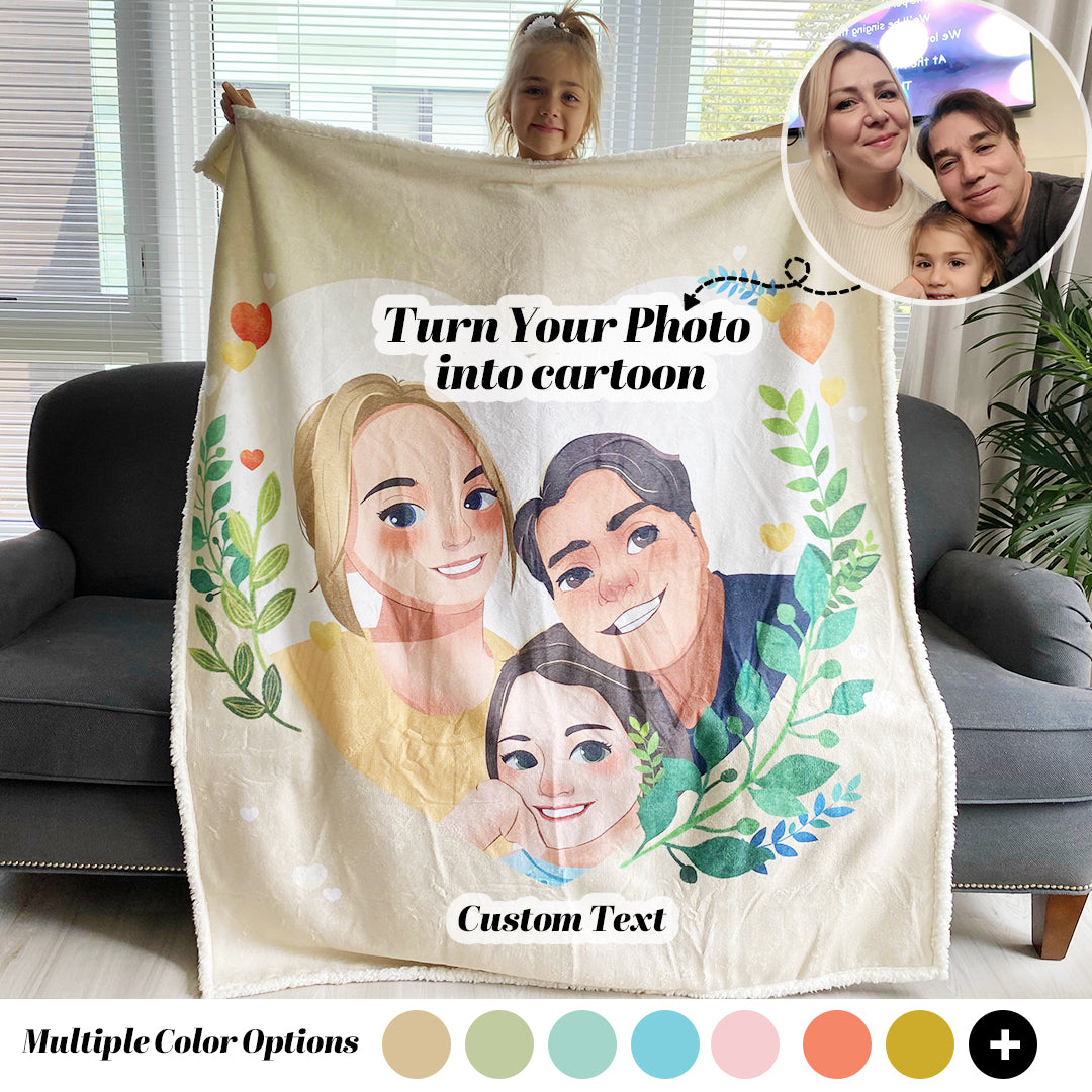 Turn picture best sale into blanket